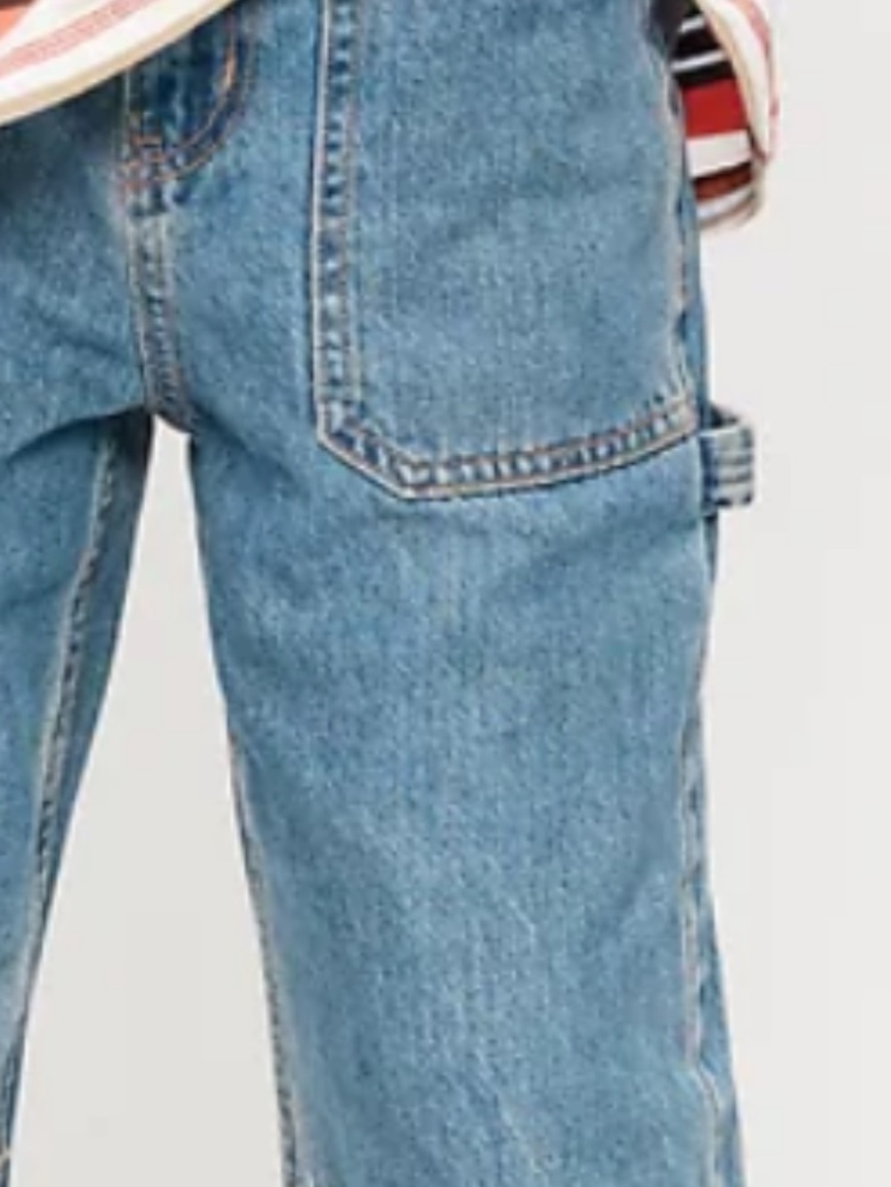 Old Navy Light Blue Carpenter Jeans for Kids - Picture 3 of 8